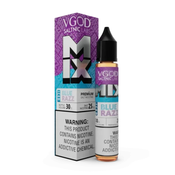 سالت بلوبری تمشک یخ ویگاد (30 میل) VGOD MIX BLUE RAZZ ICED