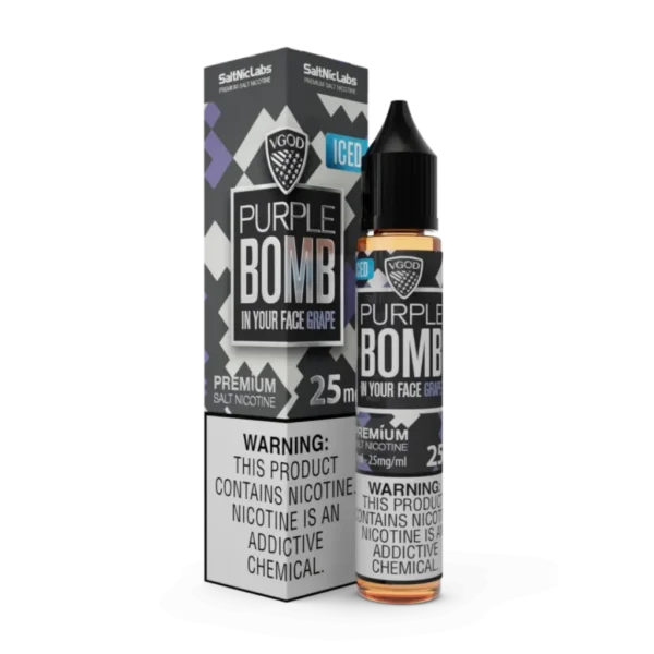 سالت بمب انگور یخ ویگاد (30میل) VGOD PURPLE BOMB ICE