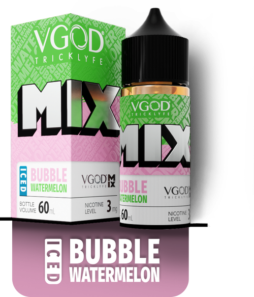 Vgod Freebase IcedBubbleWatermelon 3mg 60ml جویس آدامس هندونه...
